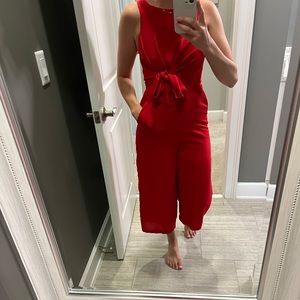 Red Lulus jumpsuit